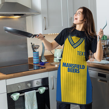 Mansfield - 1989 Home Shirt - Personalised Retro Football Adults Apron