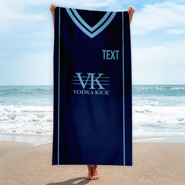Mansfield 2002 Away Shirt - Personalised Lightweight, Microfibre Retro Beach Towel - 150cm x 75cm