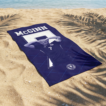 Scotland World Cup 2026 - McGinn - Beach Towel - Microfibre Retro Beach Towel - 150cm x 75cm