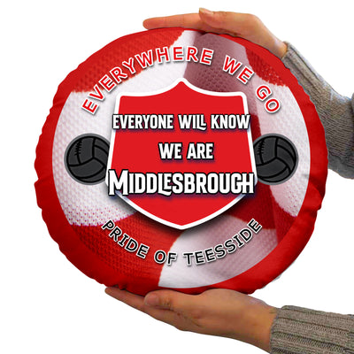 Middlesbrough Everywhere - Football Legends - Circle Cushion 14"