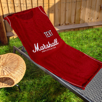 Milton Keynes 2007 Away Shirt - Personalised Lightweight, Microfibre Retro Beach Towel - 150cm x 75cm