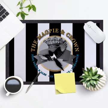 Newcastle Magpie - Football Legends - Door Mat -60cm X 40cm