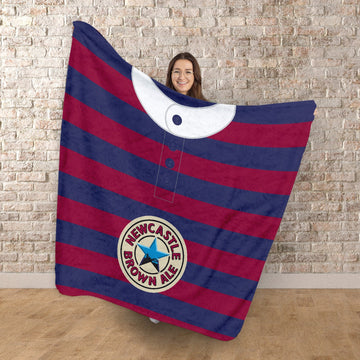 Newcastle - 1996 Away Shirt - Retro Fleece Blanket