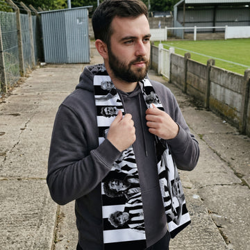 Newcastle Legends - Knitted Eyelet Football Scarf