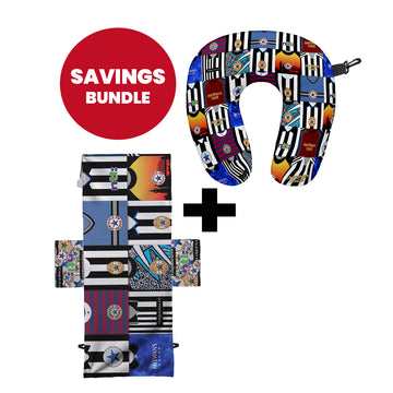 Newcastle - Kit Montage Travel Pillow + Sunbed Towel Bundle