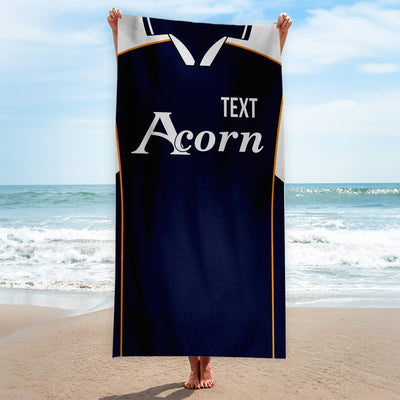 Newport 2004 Away Shirt - Personalised Lightweight, Microfibre Retro Beach Towel - 150cm x 75cm