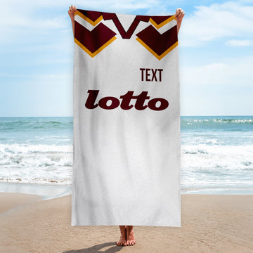 Northampton 1995 Away Shirt - Personalised Lightweight, Microfibre Retro Beach Towel - 150cm x 75cm