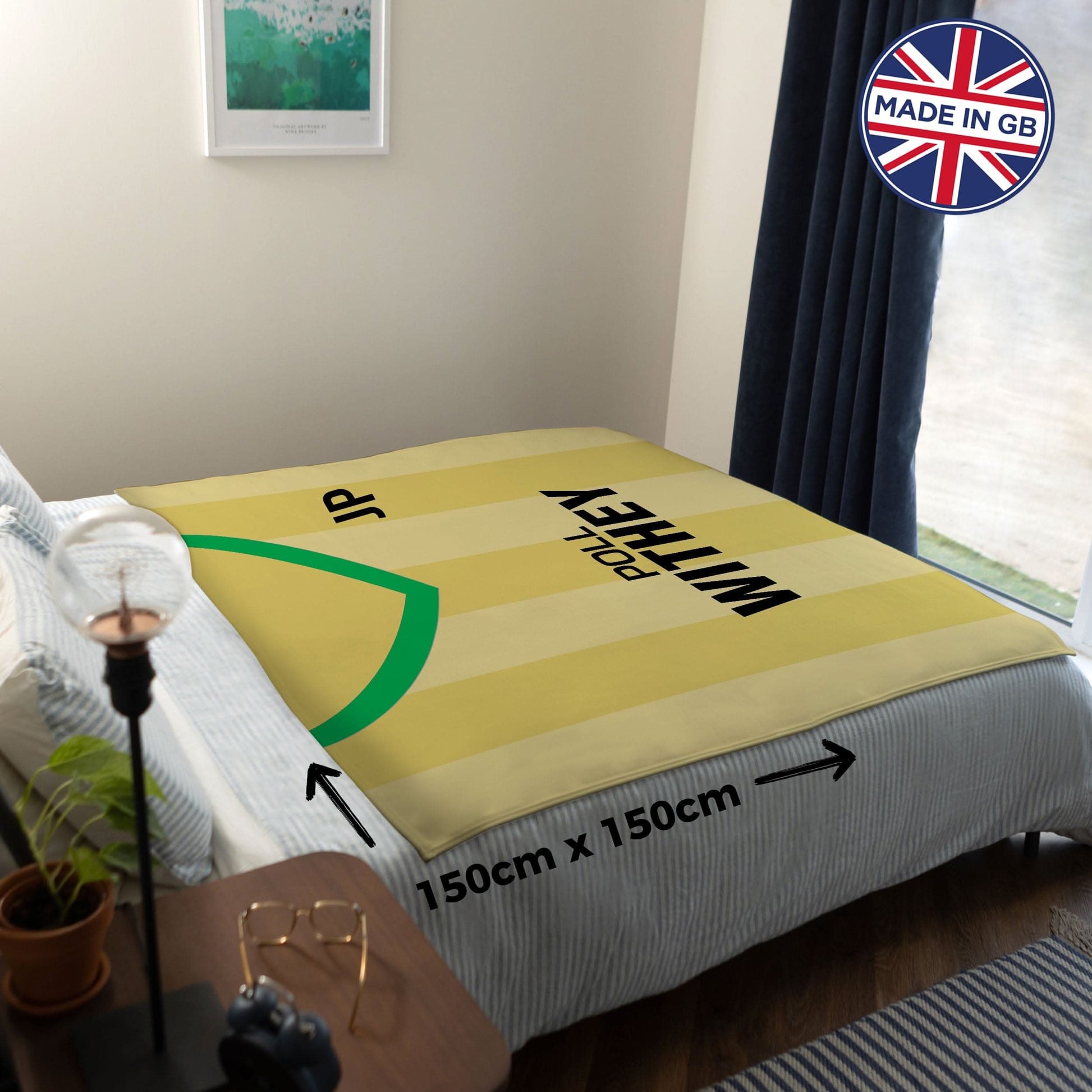 Norwich FC - 1985 Home Shirt - Retro Fleece Blanket