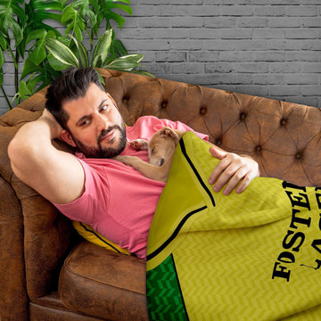 Norwich - 1986 Home Shirt - Retro Fleece Blanket