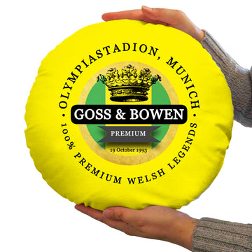 Norwich Goss Bowen - Football Legends - Circle Cushion 14