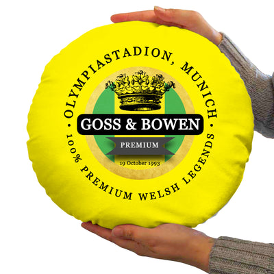 Norwich Goss Bowen - Football Legends - Circle Cushion 14"