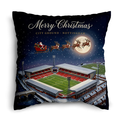 Nottingham Christmas Stadium - Cushion - Two Sizes