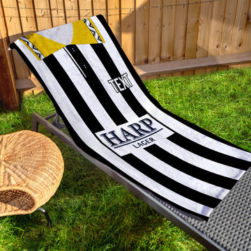 Notts C 1994 Home Shirt - Personalised Lightweight, Microfibre Retro Beach Towel - 150cm x 75cm