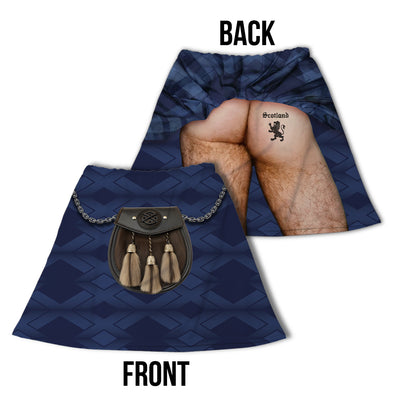 Scotland Kit Tartan (Exposed Behind) - Novelty Kilt