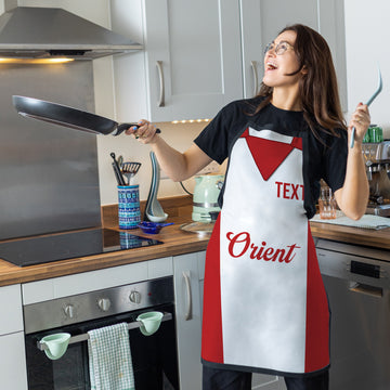 Orient - 1977 Home Shirt - Personalised Retro Football Adults Apron
