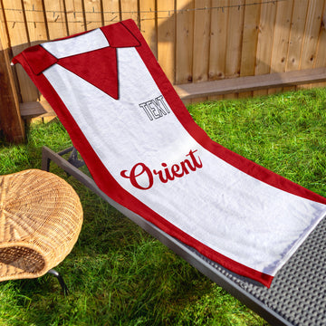Orient 1977 Home Shirt - Personalised Lightweight, Microfibre Retro Beach Towel - 150cm x 75cm