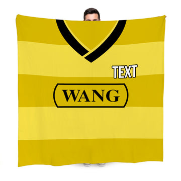 Oxford 1985 Home Shirt - Personalised Retro Fleece Blanket 150cm X 150cm