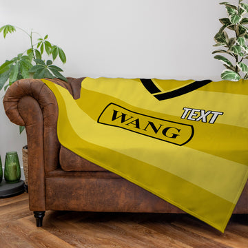 Oxford 1985 Home Shirt - Personalised Retro Fleece Blanket 150cm X 150cm