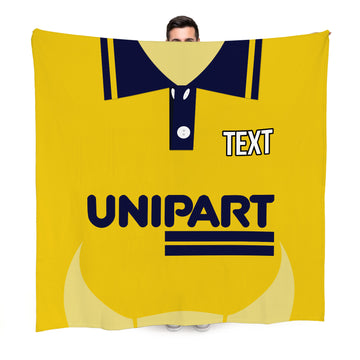 Oxford 1995 Home Shirt - Personalised Retro Fleece Blanket 150cm X 150cm