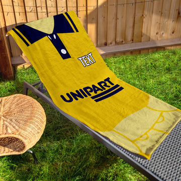 Oxford 1995 Home Shirt - Personalised Lightweight, Microfibre Retro Beach Towel - 150cm x 75cm