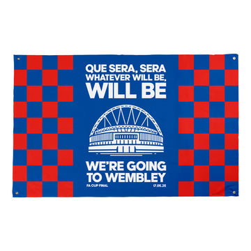 Crystal Palace - Que Sera, Sera - Banner - Chequered - Two Sizes