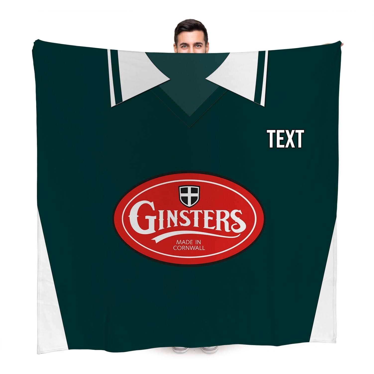 Plymouth Retro 2003 Home Shirt - Personalised Retro Fleece Blanket 150cm X 150cm