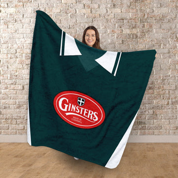 Plymouth Retro 2003 Home Shirt - Personalised Retro Fleece Blanket 150cm X 150cm