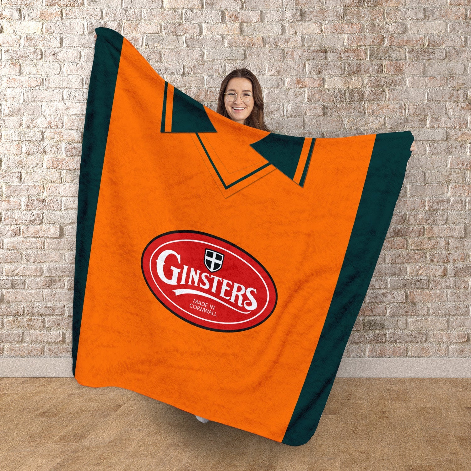 Plymouth Retro 2004 Away Shirt - Personalised Retro Fleece Blanket 150cm X 150cm