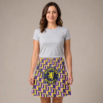 No Scotland No Party - Retro Yellow & Pink - WC26 - Novelty Kilt