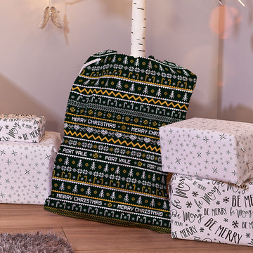 Port Vale - Xmas Jumper Pattern - Santa Sack