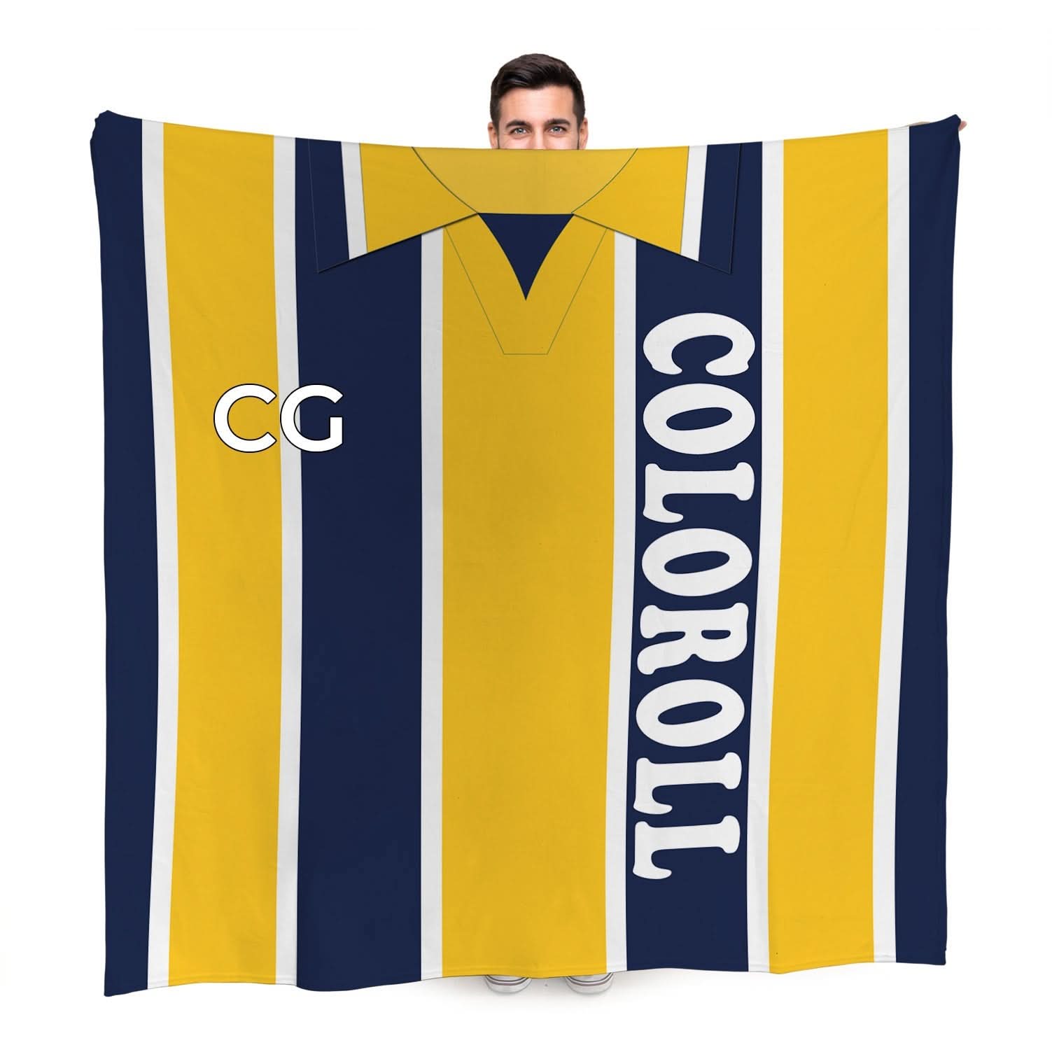 Preston  - 1994 Away Shirt - Personalised Retro Fleece Blanket
