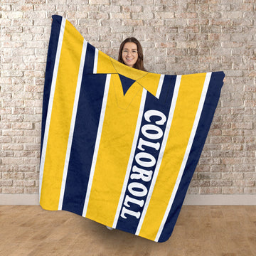 Preston  - 1994 Away Shirt - Personalised Retro Fleece Blanket