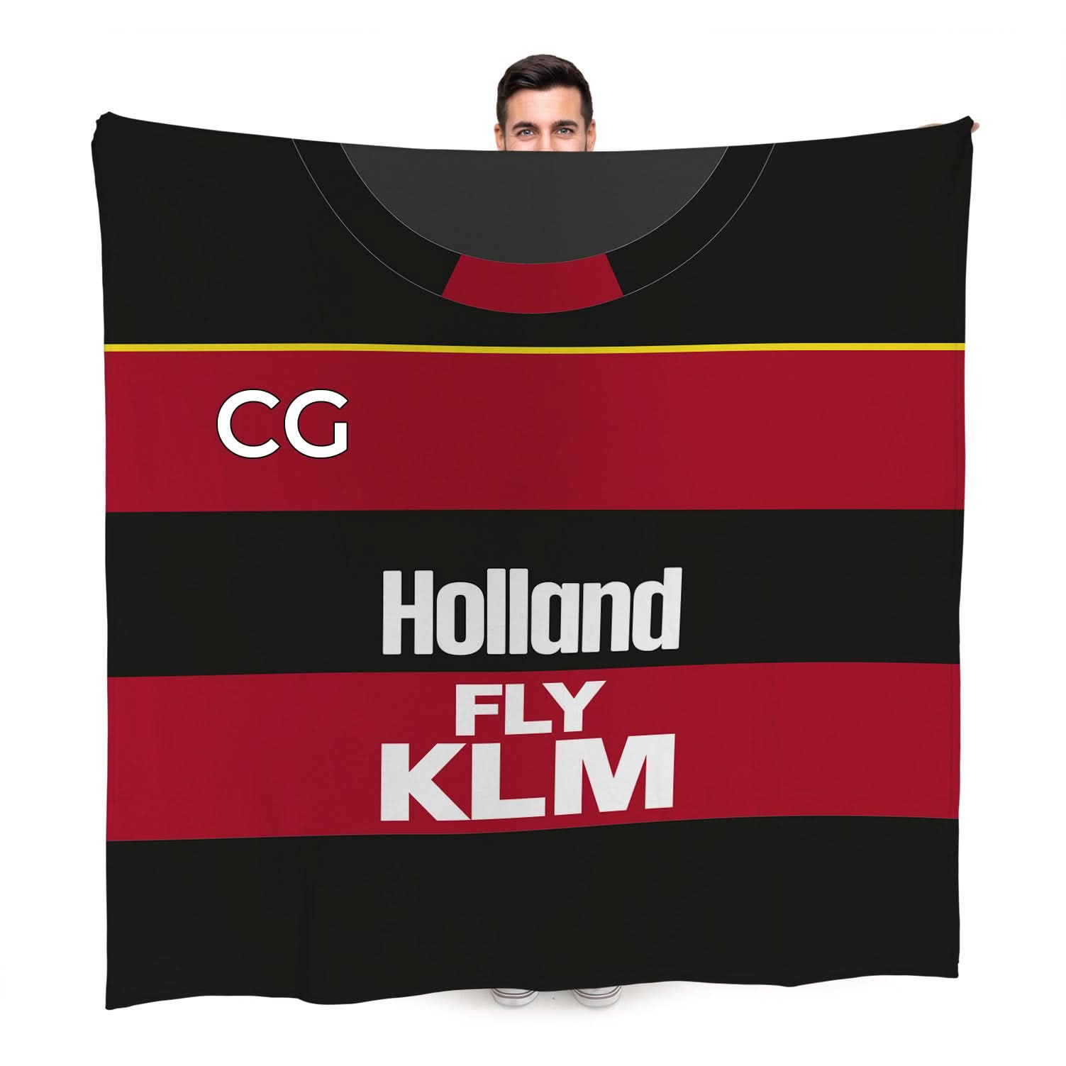 QPR  - 1990 Away Shirt - Personalised Retro Fleece Blanket