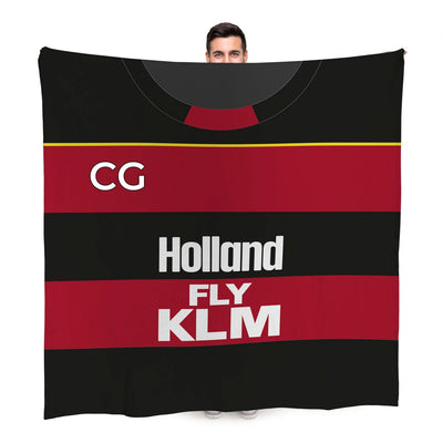 QPR  - 1990 Away Shirt - Personalised Retro Fleece Blanket