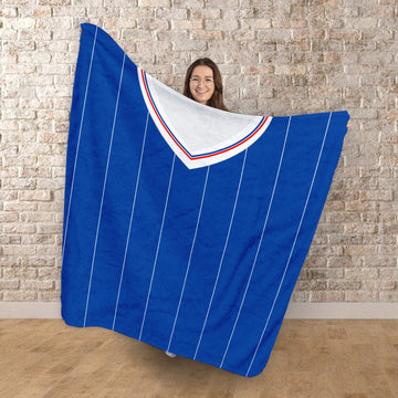 Rangers - 1984 Home Shirt - Personalised Retro Fleece Blanket