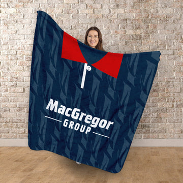 Ross County Retro 1995 Home - Personalised Retro Fleece Blanket 150cm X 150cm