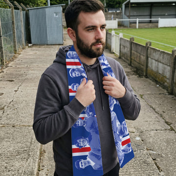 Rangers Legends - Knitted Eyelet Football Scarf
