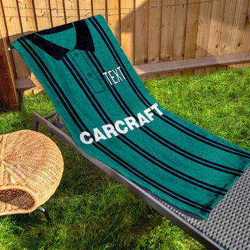 Rochdale 1996 Away Shirt - Personalised Lightweight, Microfibre Retro Beach Towel - 150cm x 75cm