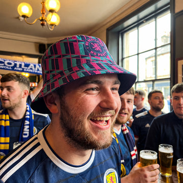 No Scotland No Party - Retro Blue & Pink - World Cup 2026 - Bucket Hat