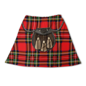 Royal Stewart Tartan (Exposed Behind) - Novelty Kilt