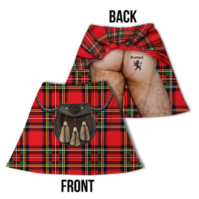 Royal Stewart Tartan (Exposed Behind) - Novelty Kilt