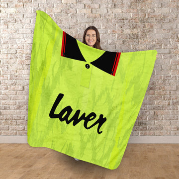 Sheffield - 1990 Away Shirt - Personalised Retro Fleece Blanket