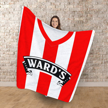 Sheffield - 1996 Home Shirt - Personalised Retro Fleece Blanket