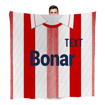 St Johnstone 1990 Away - Personalised Retro Fleece Blanket 150cm X 150cm