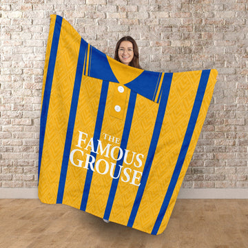 St Johnstone Retro 1994 Away - Personalised Retro Fleece Blanket 150cm X 150cm