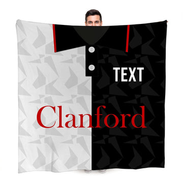 St Mirren Retro 1994 Home - Personalised Retro Fleece Blanket 150cm X 150cm