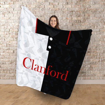 St Mirren Retro 1994 Home - Personalised Retro Fleece Blanket 150cm X 150cm