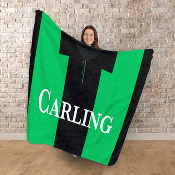 Stoke - 1994 Away Shirt - Personalised Retro Fleece Blanket