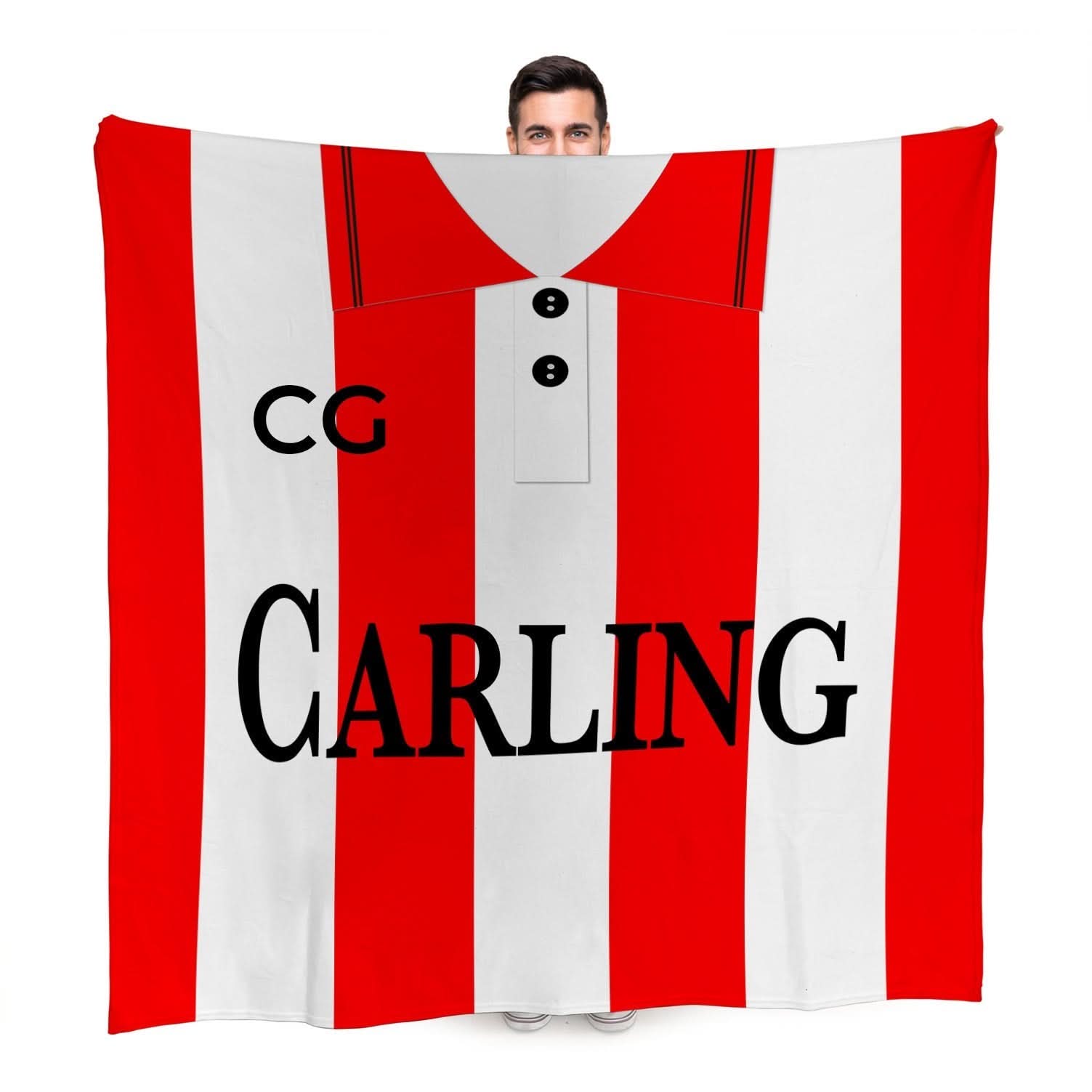 Stoke - 1994 Home Shirt - Personalised Retro Fleece Blanket