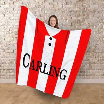 Stoke - 1994 Home Shirt - Personalised Retro Fleece Blanket